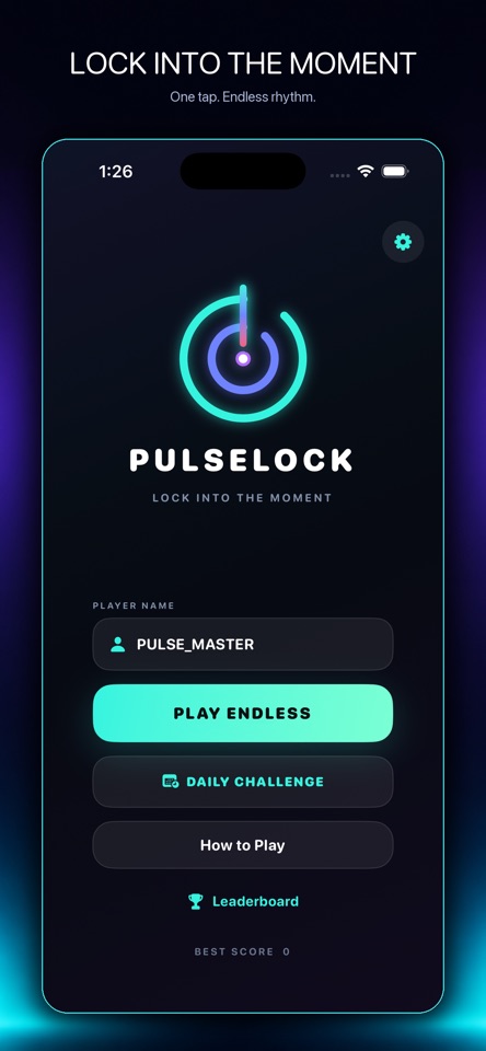 Lock into the moment