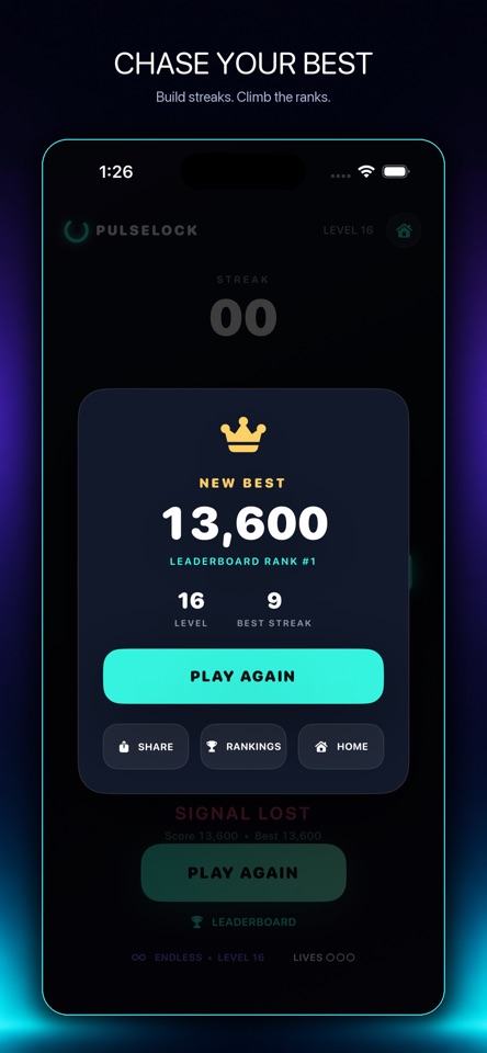 Chase your best score